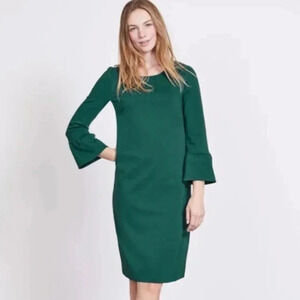 Boden Women’s J0019 Lavinia Pointe Knit Dress Size 8 in Green